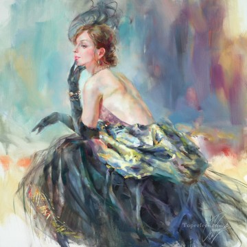 Hermosa Chica Bailarina AR 10 Impresionista Pinturas al óleo